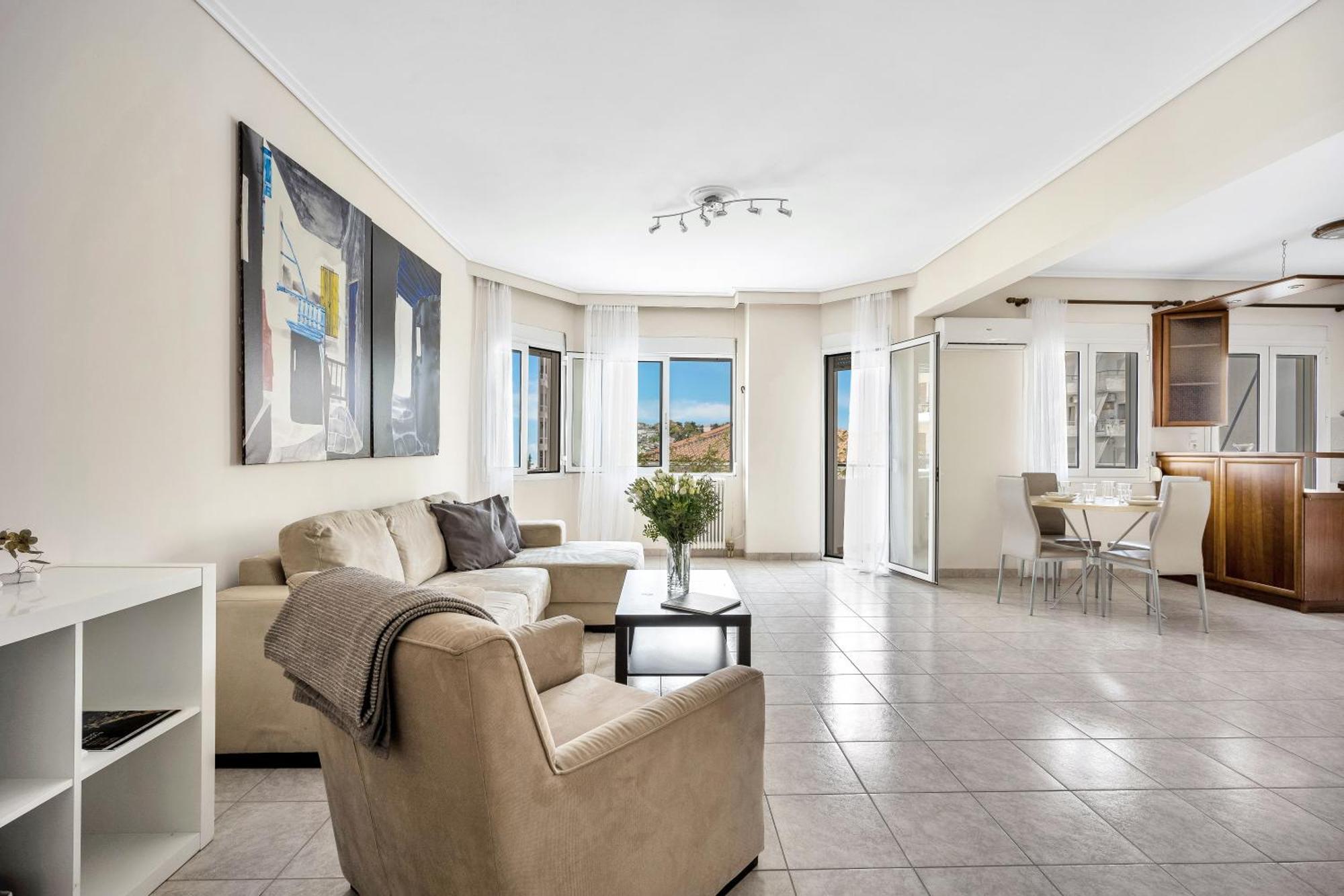 Fabulous Central Apartment Close To The Sea! Chalkís Extérieur photo
